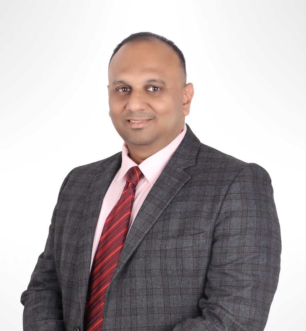 Three-quarter professional portrait of Jatin R. Agarwal